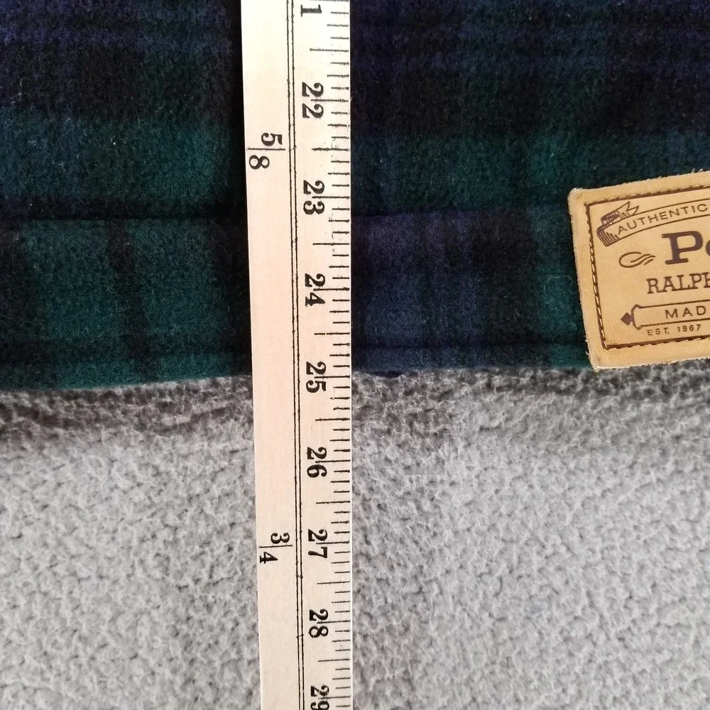 Polo Ralph Lauren Trucker Jacket Mens XL Blackwatch Tartan Wool Quilted Corduroy